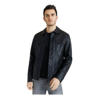 Trucker Jacket Fake Leather