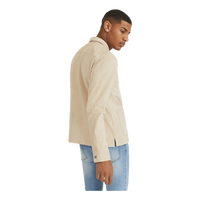 Fake Suede Zip Overshirt