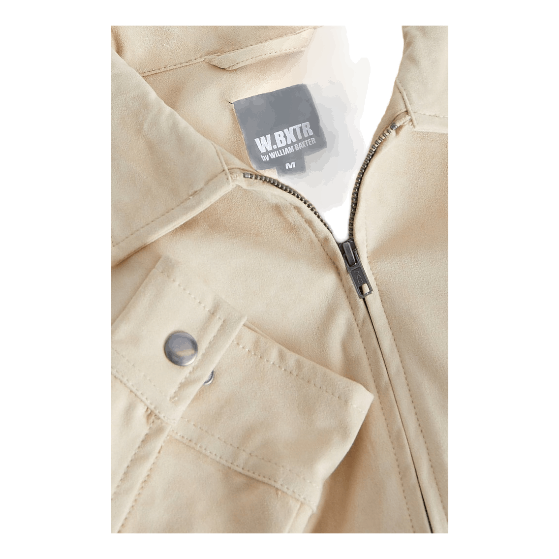 Fake Suede Zip Overshirt