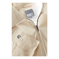 Fake Suede Zip Overshirt