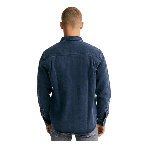 Monterey Shirt Jacket 1cwd Dark Navy Worn Washed
