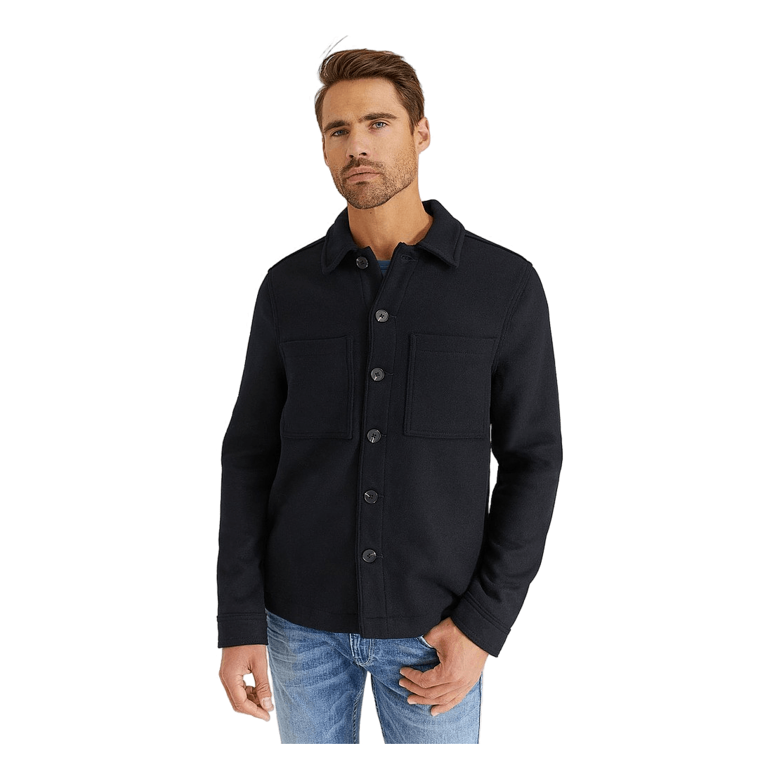 Studio Total Wool Overshirt With Pockets