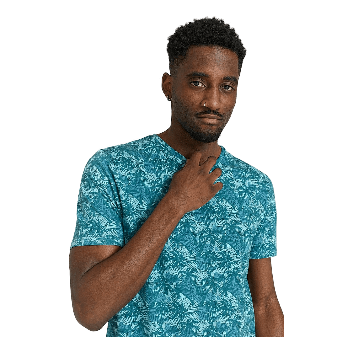 Studio Total Studio Total Printed Tee Turquoise Palm