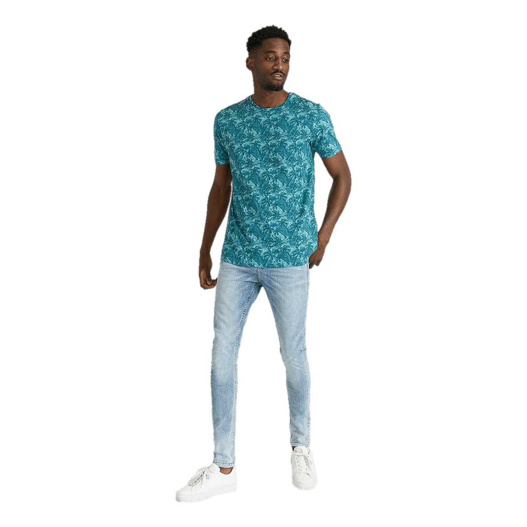 Studio Total Studio Total Printed Tee Turquoise Palm