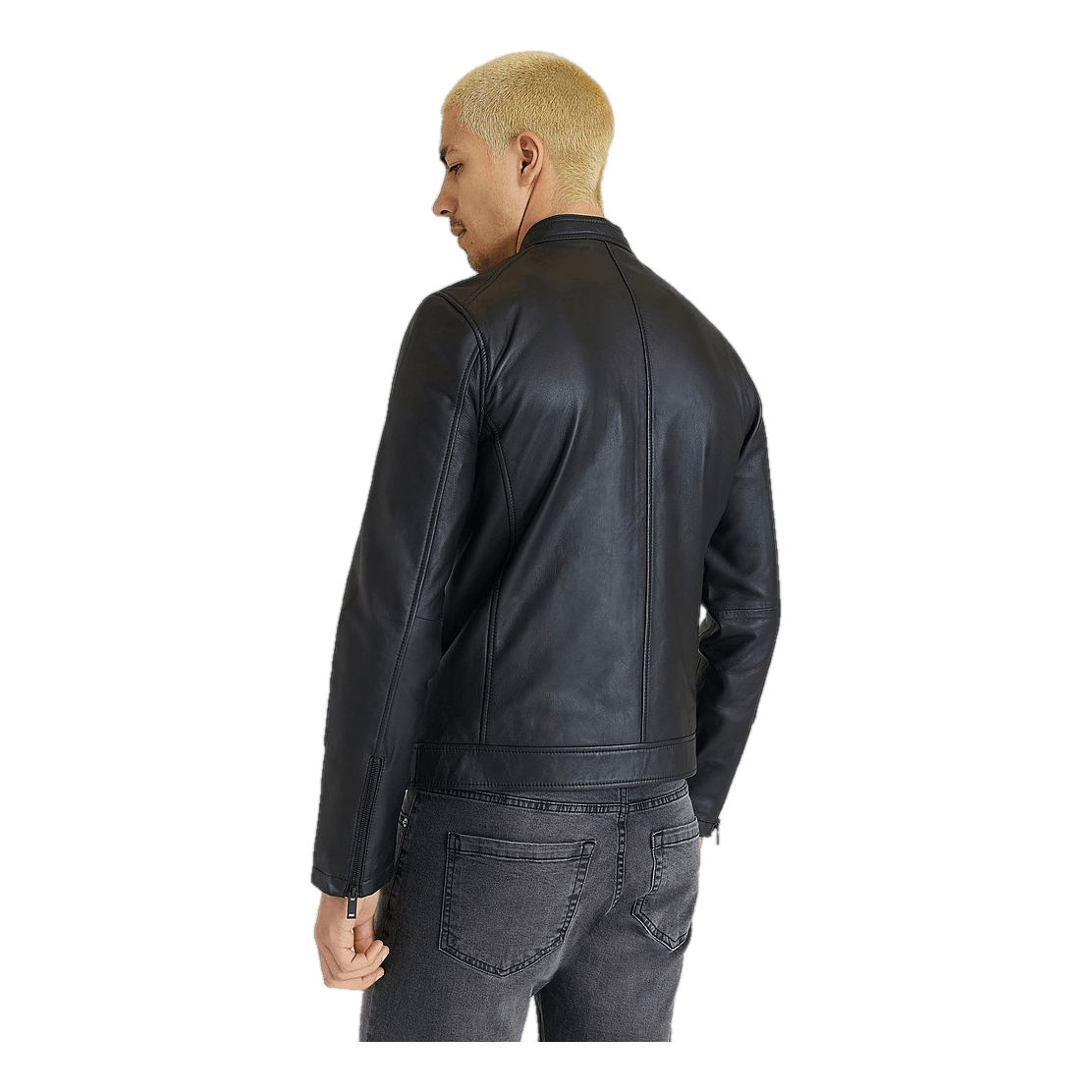 Studio Total Studio Total Clean Leather Racer Jacket