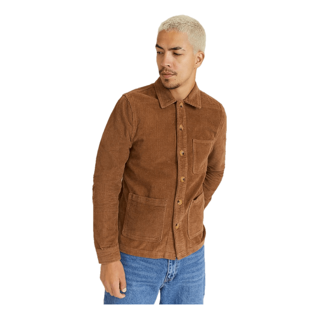 Studio Total Studio Total Favourite Cord Overshirt Tobacco