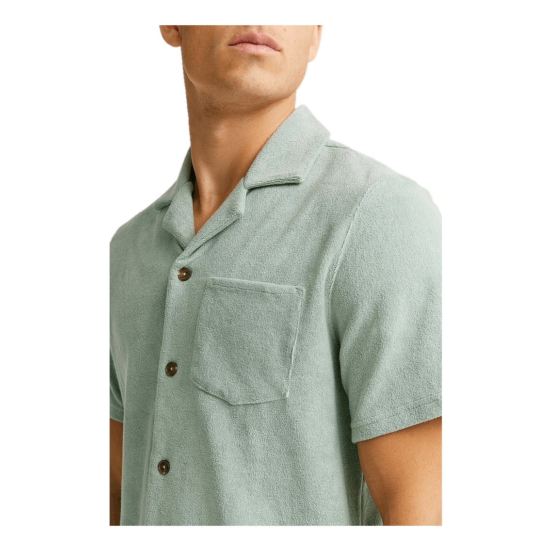 Studio Total Studio Total Terry Camp Shirt Dk Mint