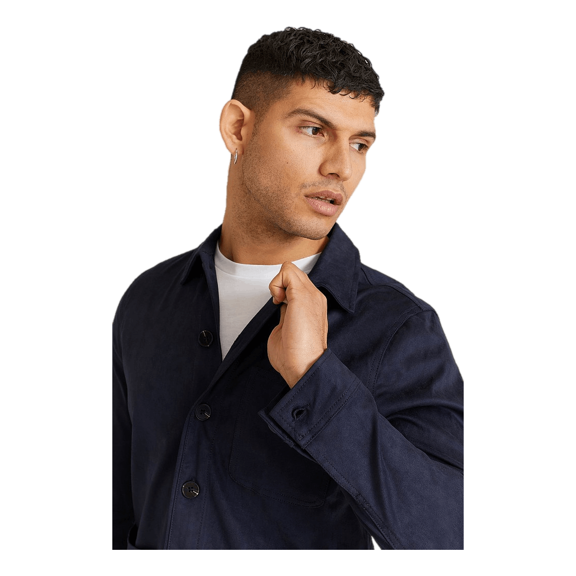 Studio Total Studio Total Favourite Fake Suede Overshirt Dark