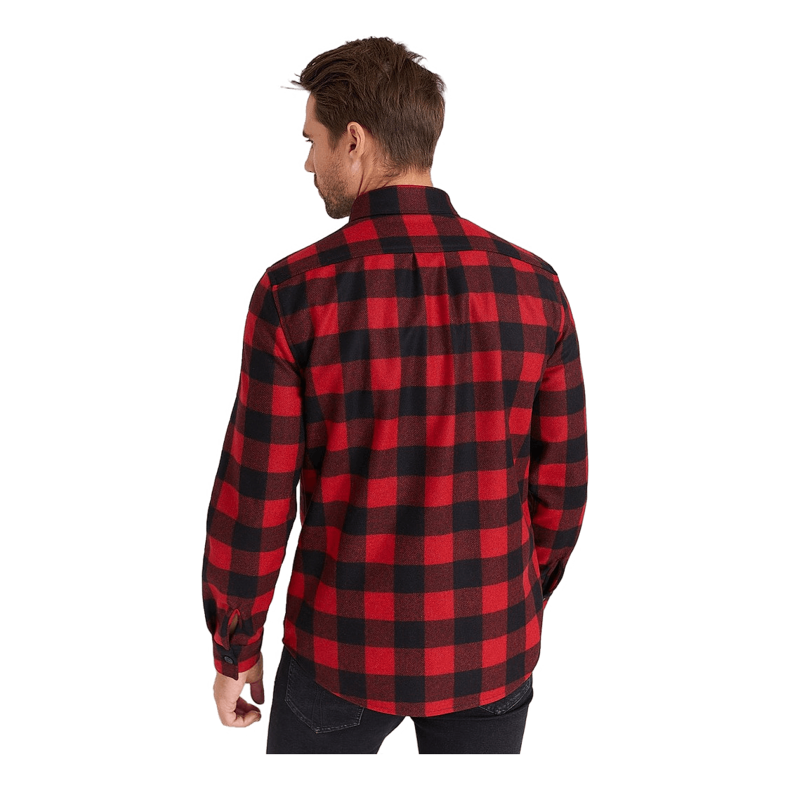 Alaskan Melton Wool Overshirt Red Buffalo