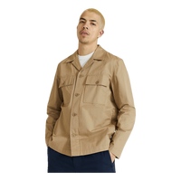 Fabian Twill Overshirt Khaki