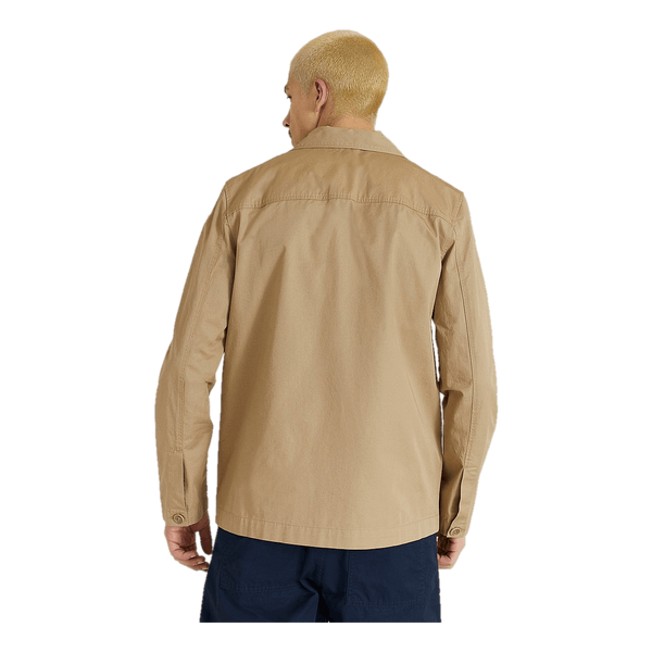Fabian Twill Overshirt Khaki