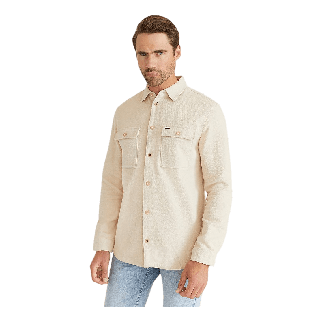 Tommy Hilfiger Tjm Soft Overshirt Smooth Stone