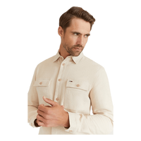 Tommy Hilfiger Tjm Soft Overshirt Smooth Stone