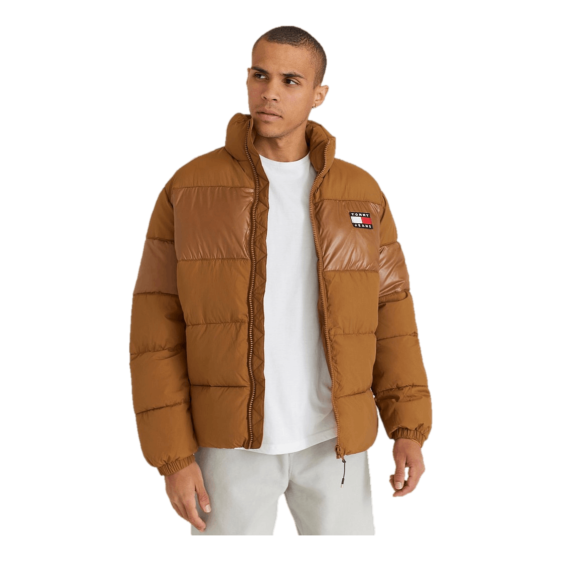 Tommy Hilfiger Tjm Tonal Colorblock Puffer Desert Khaki