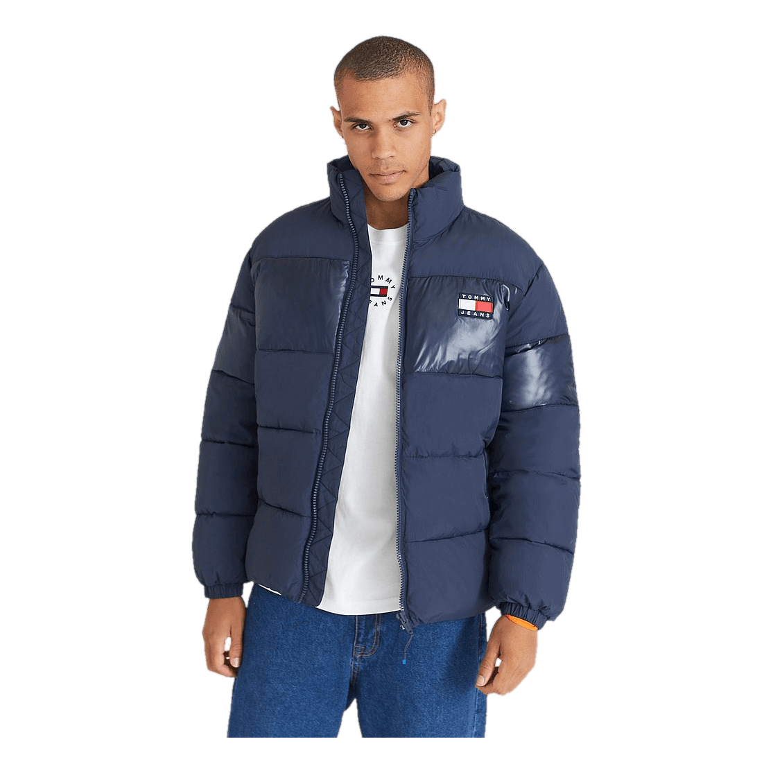 Tommy Hilfiger Tjm Tonal Colorblock Puffer Twilight