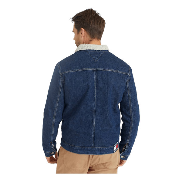 Tommy Hilfiger Rglr Sherpa Trkr Jckt Be551 Db Denim Dark