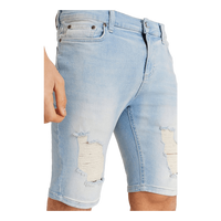 Distressed Denim Shorts  Wash