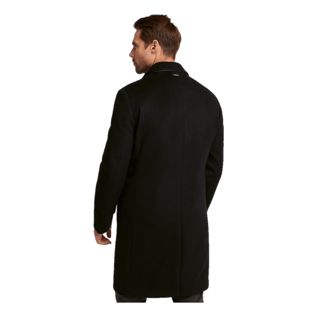 Calvin Klein Wool Melton Coat With Vest Ck