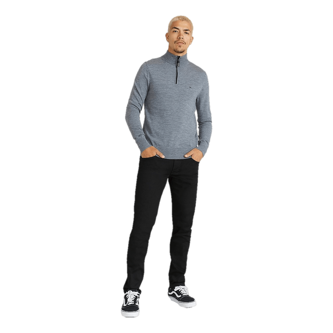 Calvin Klein Superior Wool Quarter Zip Mid