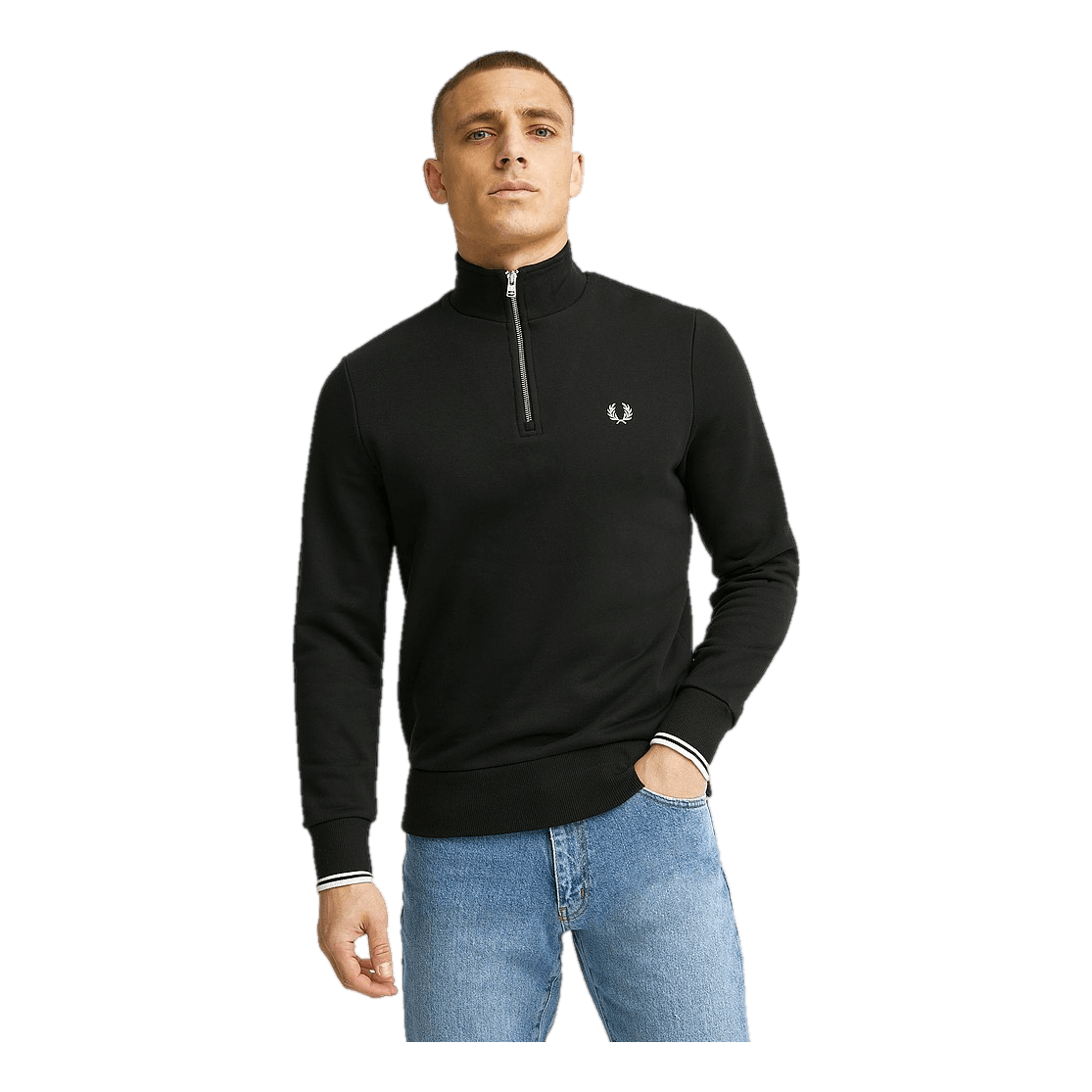 Fred Perry Half Zip Sweatshirt 102