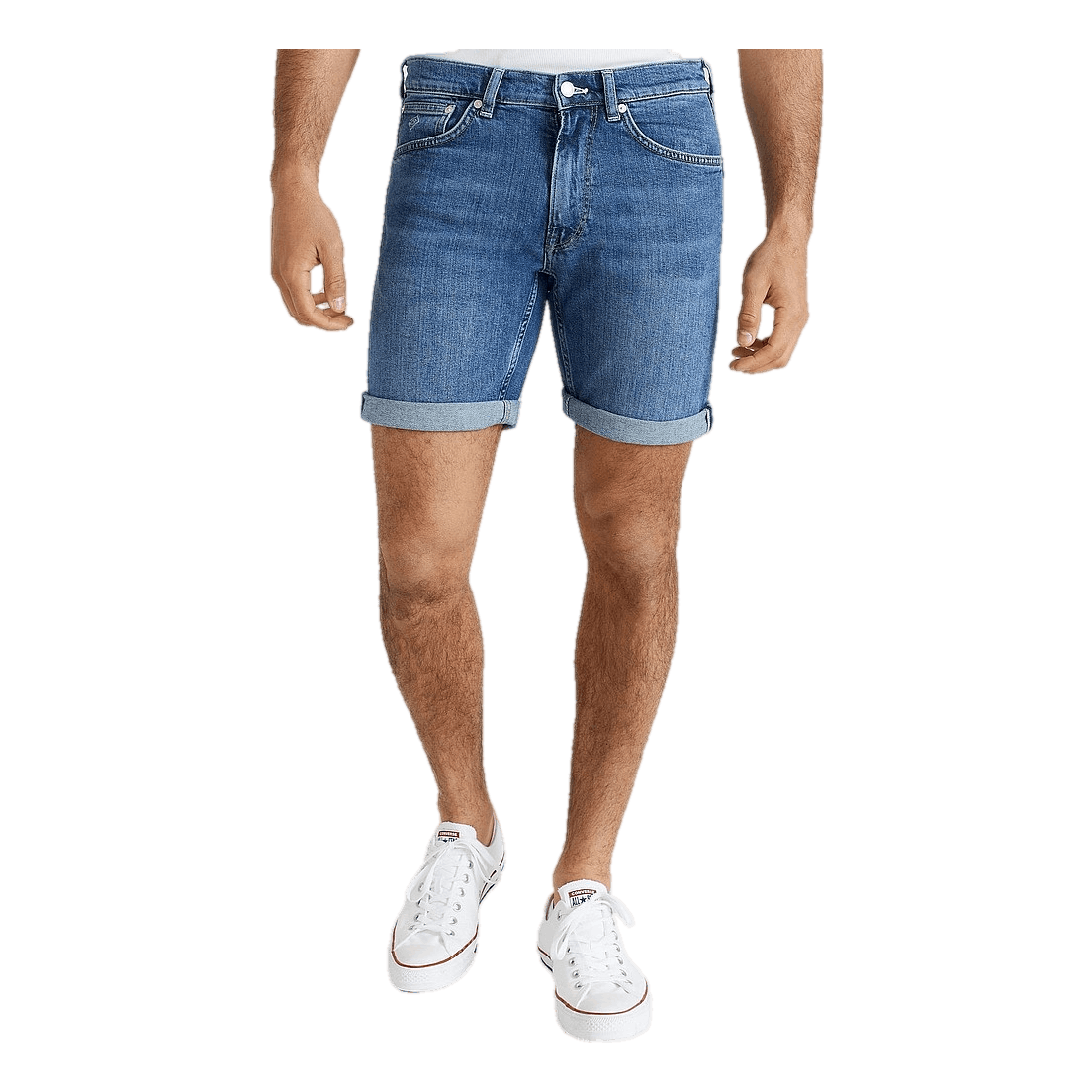 D1. Regular Gant Jeans Shorts Semi Light Indigo Worn