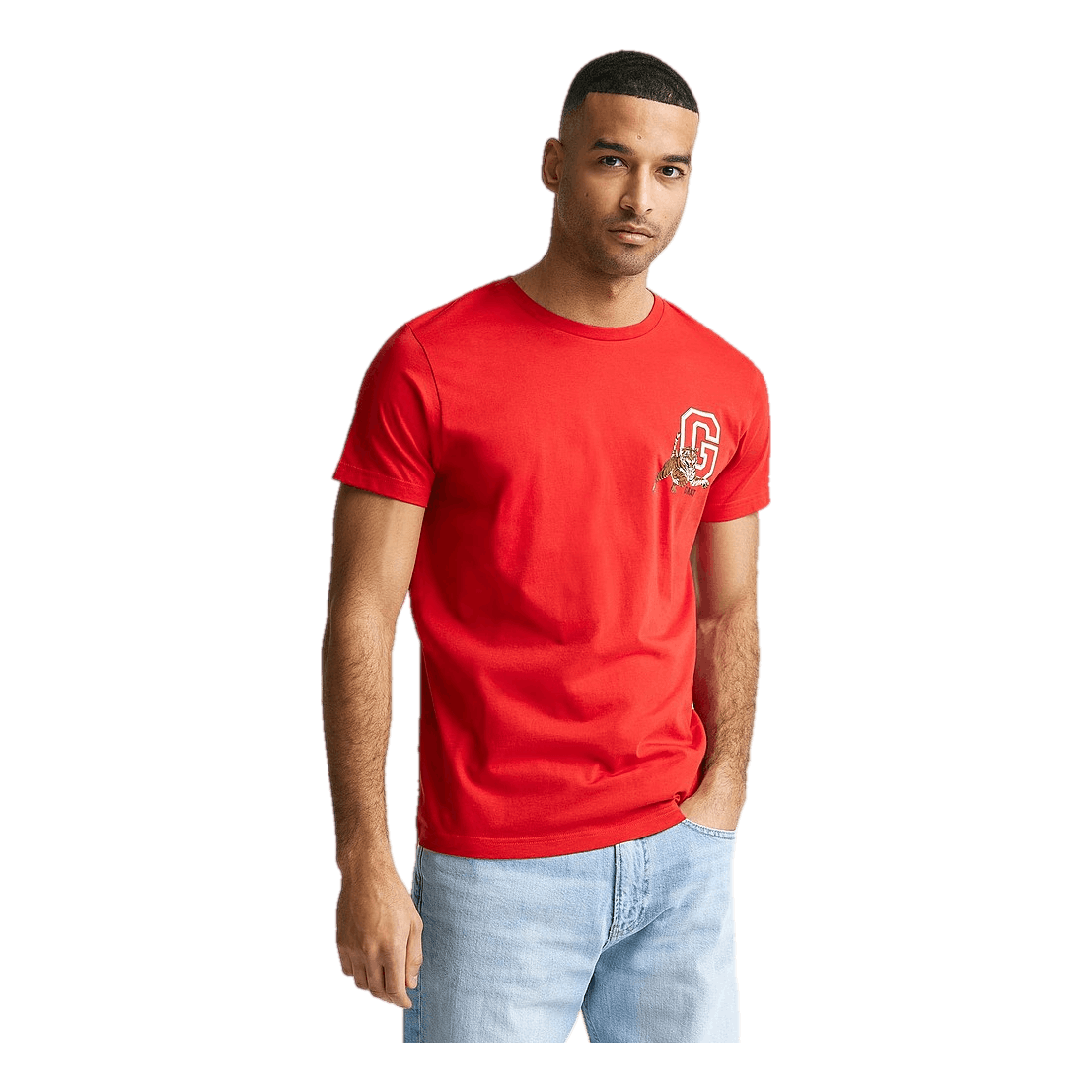 D2. Tiger Ss T-shirt  Red