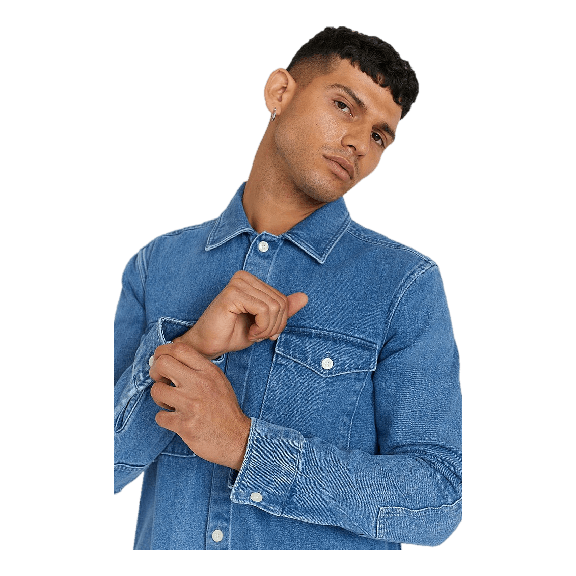 18. D2. Reg Denim Shirt Town Indigo