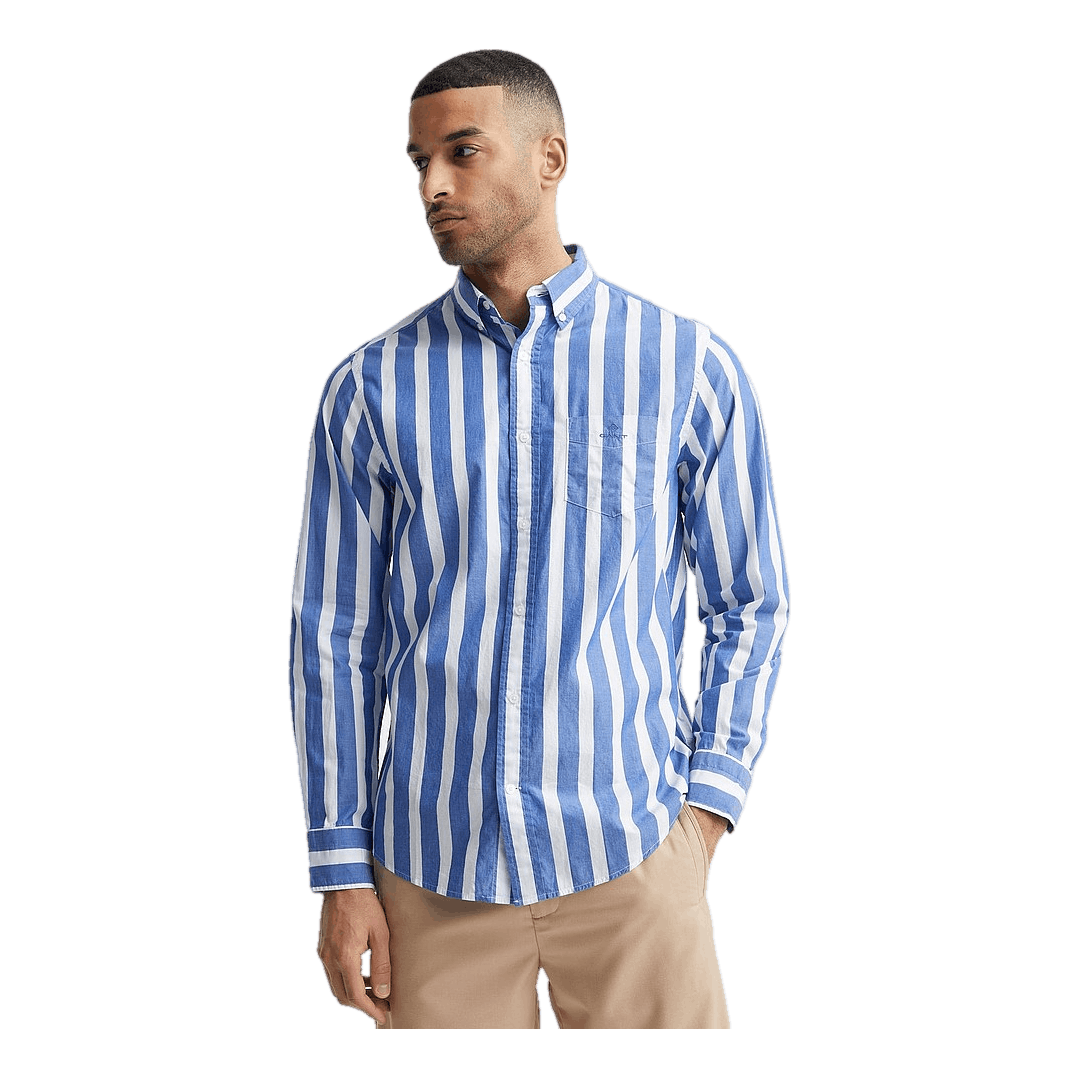 D2.reg Wide Poplin Stripe Bd College