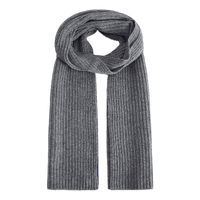 Wool Knit Scarf Dark