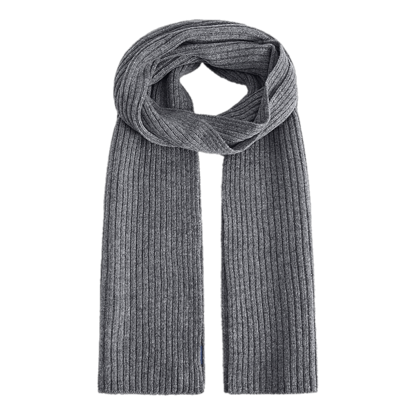 Wool Knit Scarf Dark