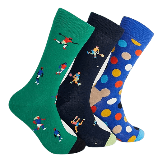 3-pack Sports Socks Gift Set Multi