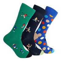 3-pack Sports Socks Gift Set Multi