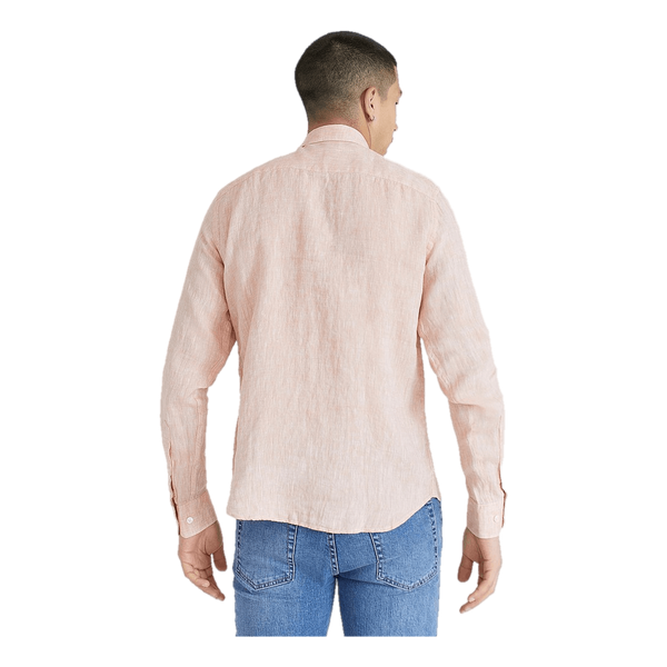 J.Lindeberg Linen  Slim Shirt Claystone