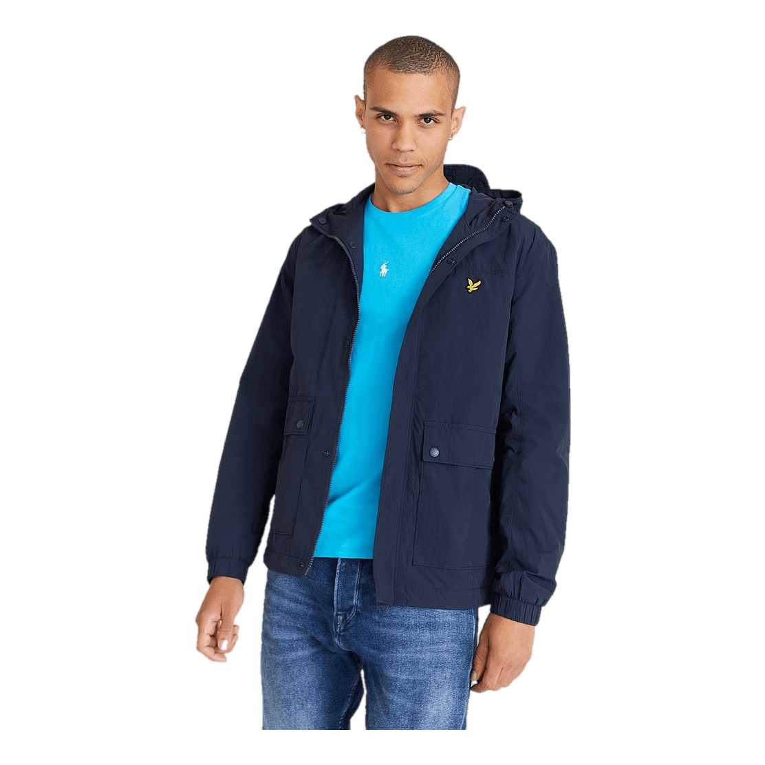 Lyle & Scott Hooded Pocket Jacket Dark