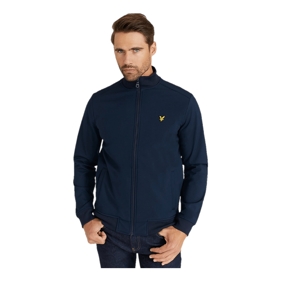 Lyle & Scott Zip Through Funnel Neck Soft S Dark