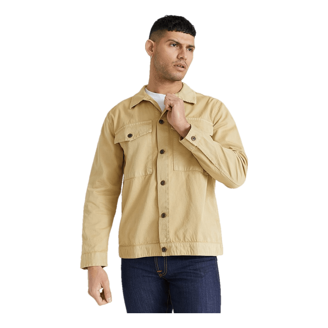 Nudie Jeans Colin Utility Overshirt Oat