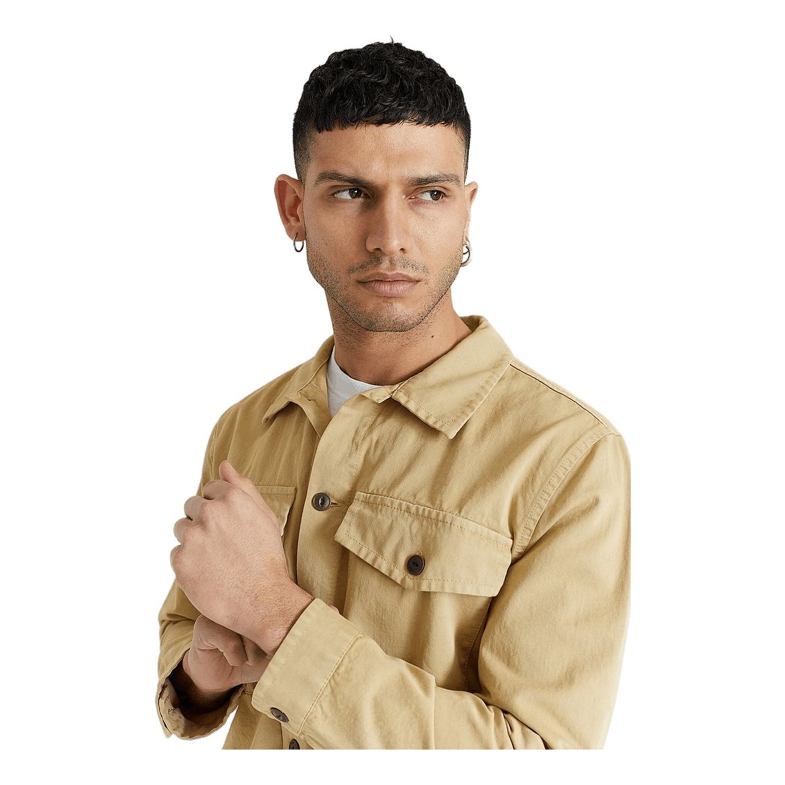 Nudie Jeans Colin Utility Overshirt Oat