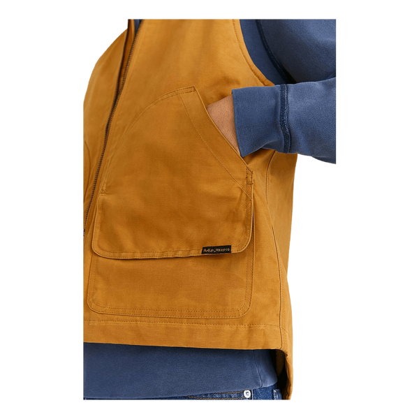 Nudie Jeans Douglas Duck Vest Ochre