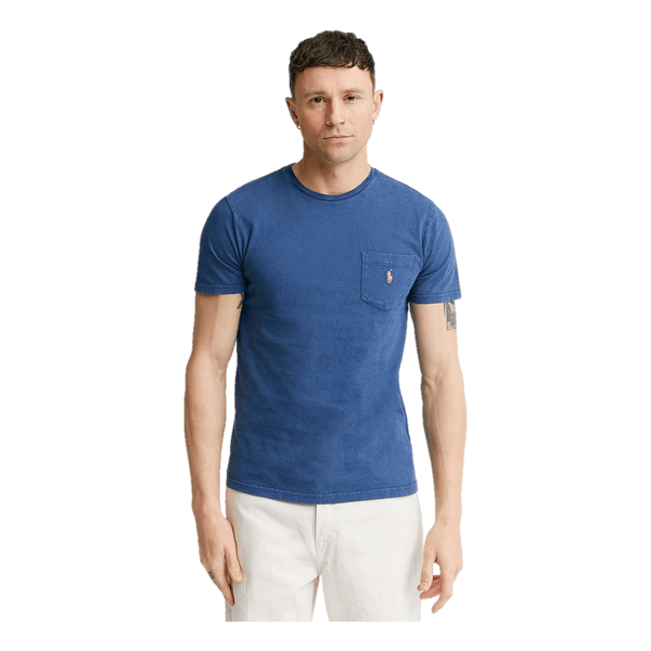 Polo Ralph Lauren Custom Slim Cotton-Linen Pocket T-Shirt