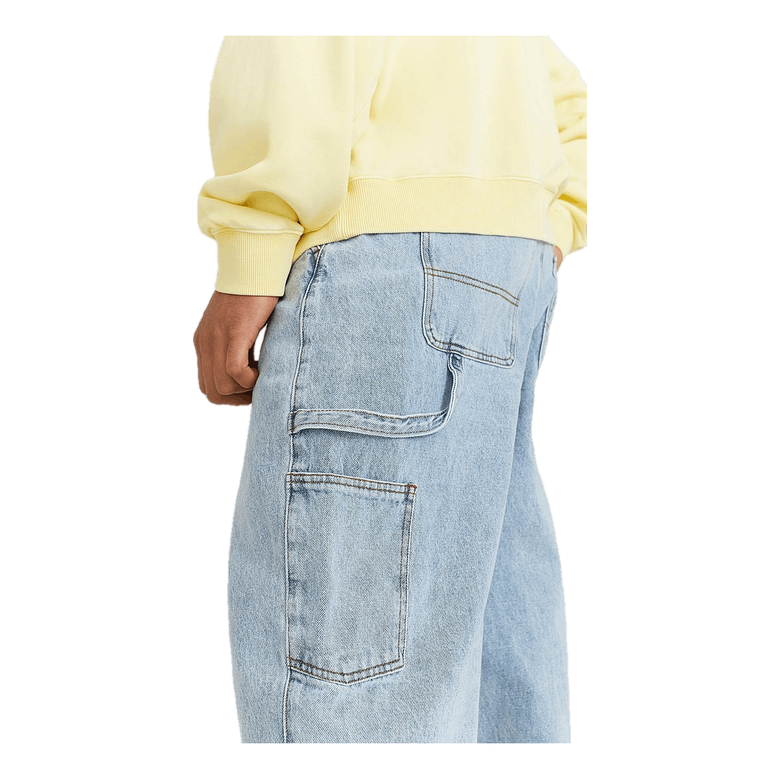 Oversized Denim Pants 500