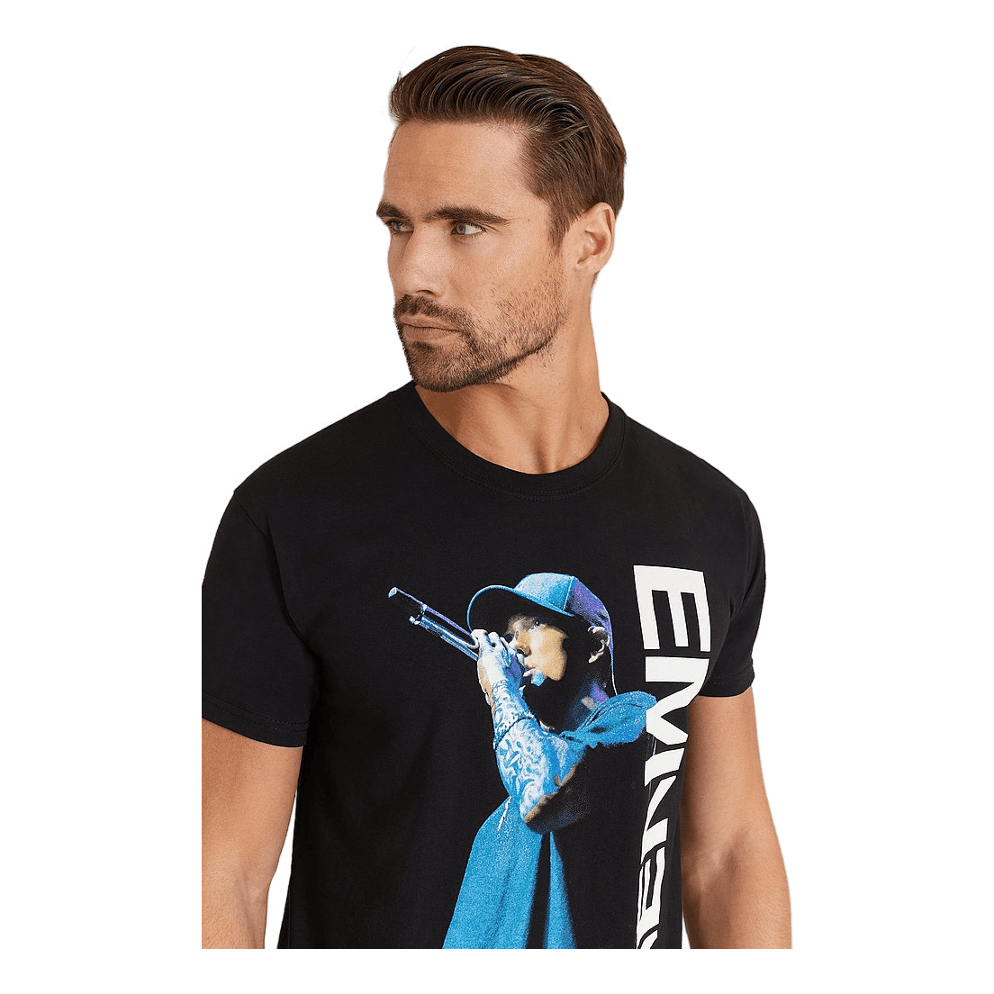 Eminem Tee Mic. Pose