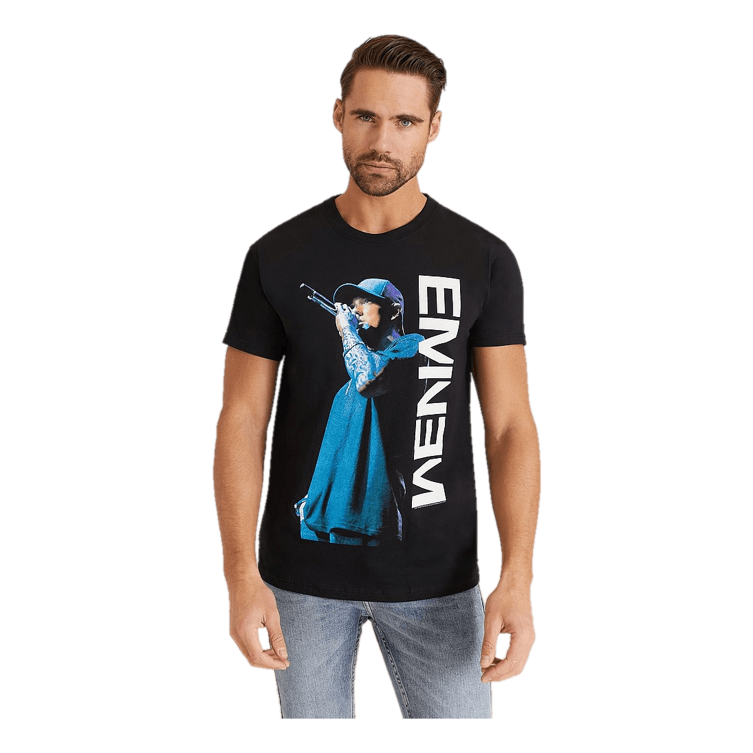 Eminem Tee Mic. Pose