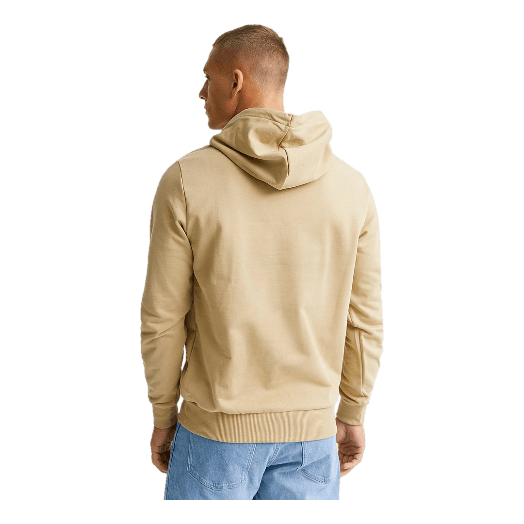 Calvin Klein Modern Front Logo Hoodie Pf2 - Travertine