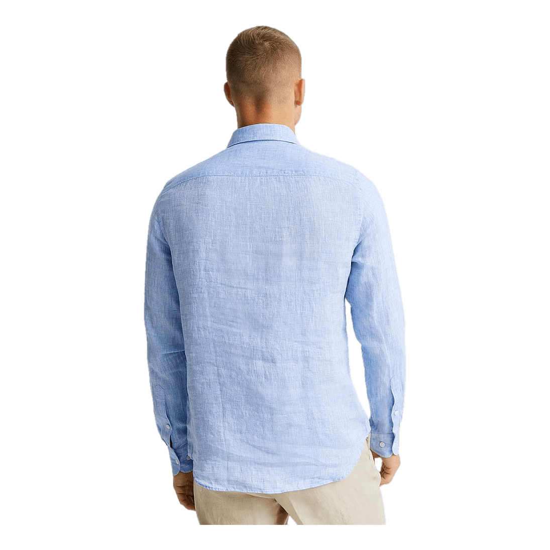 J.Lindeberg Linen - Ls Slim Shirt Ultramarine