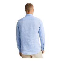 J.Lindeberg Linen - Ls Slim Shirt Ultramarine