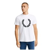 Fred Perry Flock Laurel Wreath Tee 100