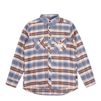 Flannel Shirt Light Blue Check