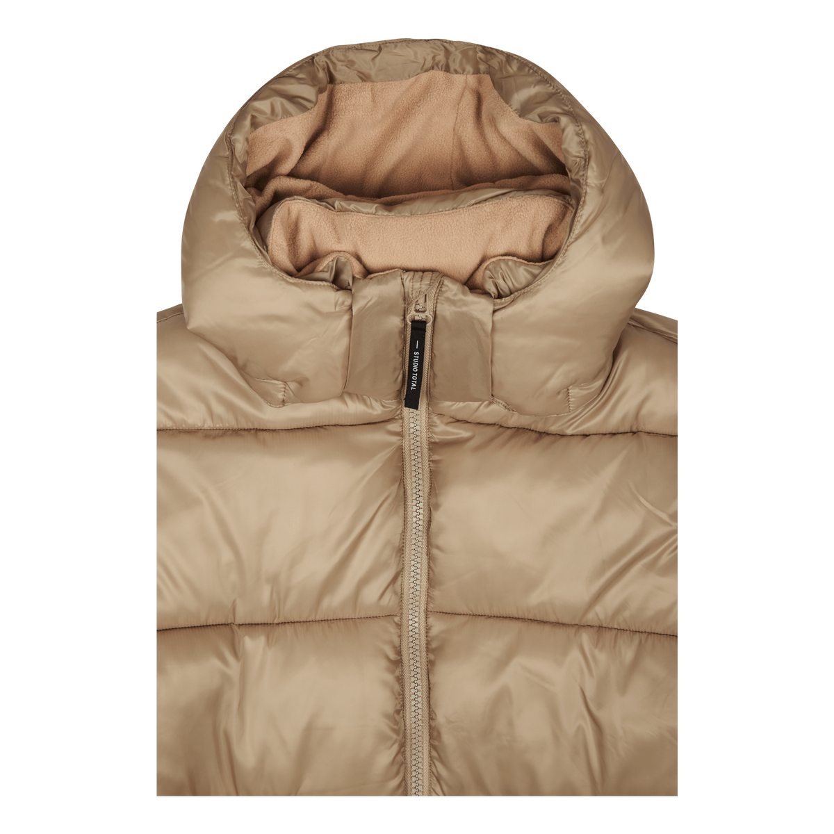 Recycled Puffer Jacket Beige