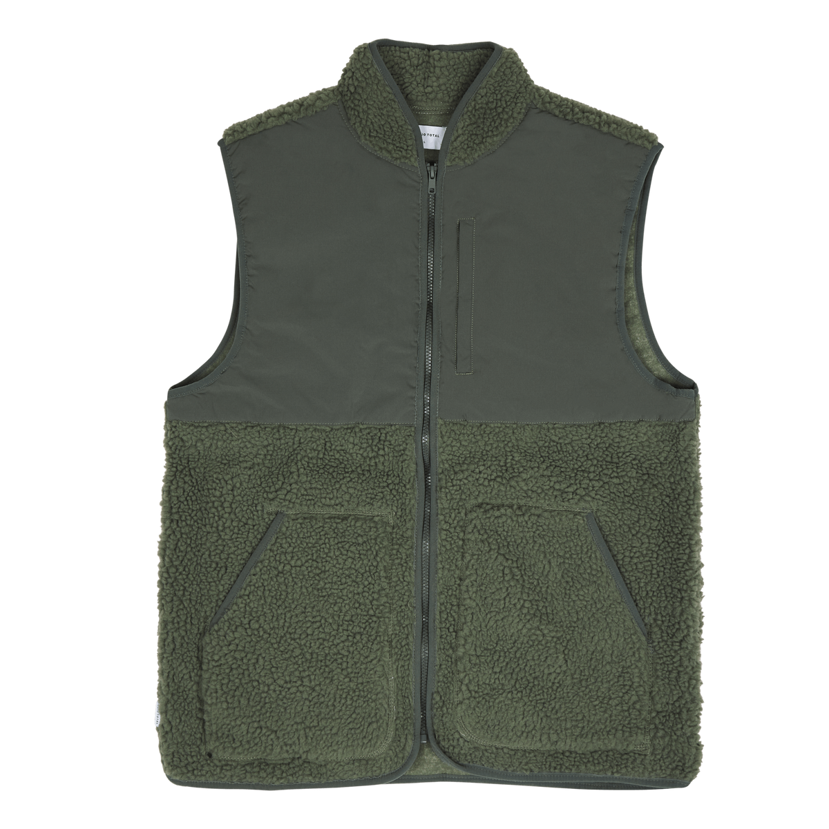Recycled Pile Vest Forest