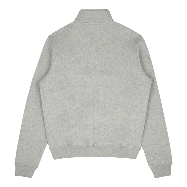 Cedric Half-zip Sweatshirt Light Grey Mélange